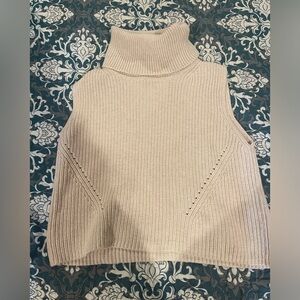 French Connection Cream Turtleneck Sweater